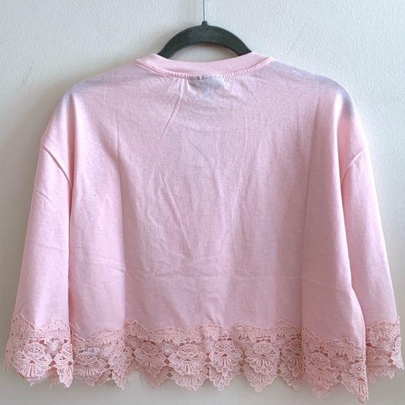 Top shop boxy lace trim top - Picture 5 of 5